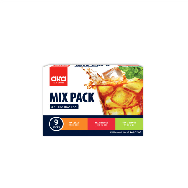 MIX PACK 3 VỊ TRÀ 120G - HỘP 9 GÓI - Hình ảnh 3
