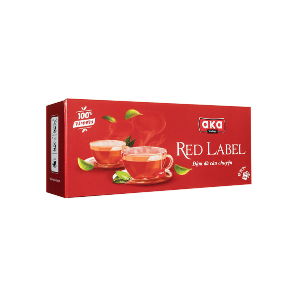 RED LABEL BLACK TEA FILTER BAGS 50G - BOX OF 25 BAGS