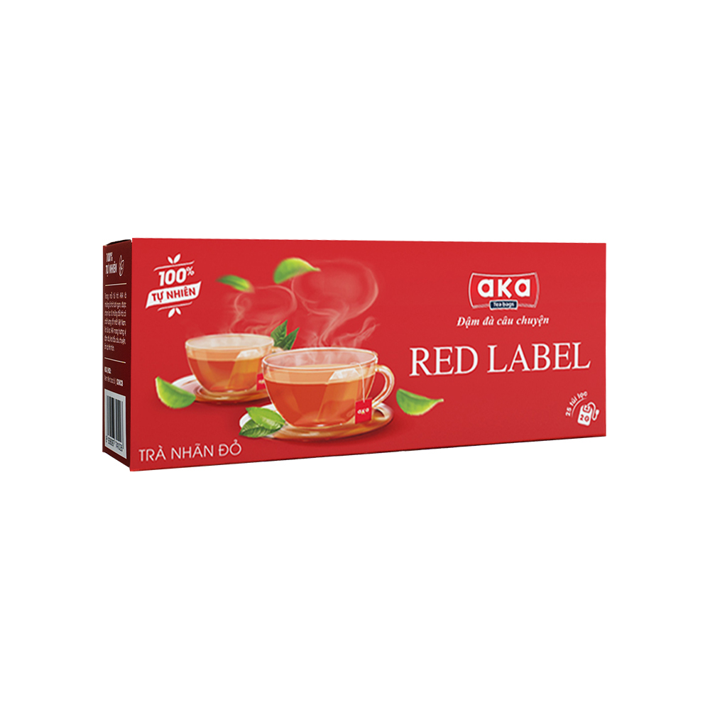 RED LABEL BLACK TEA FILTER BAGS 50G - BOX OF 25 BAGS