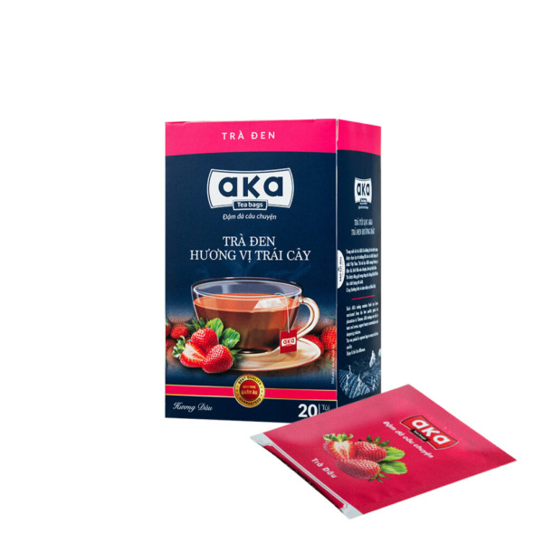 FRUIT FLAVOURED BLACK TEA - STRAWBERRY FLAVOUR 40G – BOX OF 20 BAGS