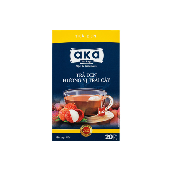 FRUIT FLAVOURED BLACK TEA - LYCHEE FLAVOUR 40G - BOX OF 20 BAGS - Image 4