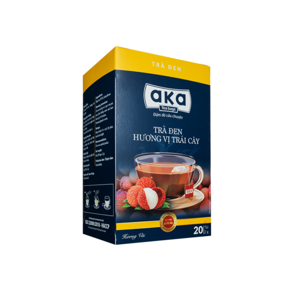 FRUIT FLAVOURED BLACK TEA - LYCHEE FLAVOUR 40G - BOX OF 20 BAGS - Image 3