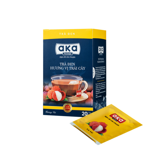 FRUIT FLAVOURED BLACK TEA LYCHEE 40G - BOX OF 20 BAGS